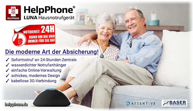 Neu im Angebot: Das HelpPhone Luna Hausnotrufgerät